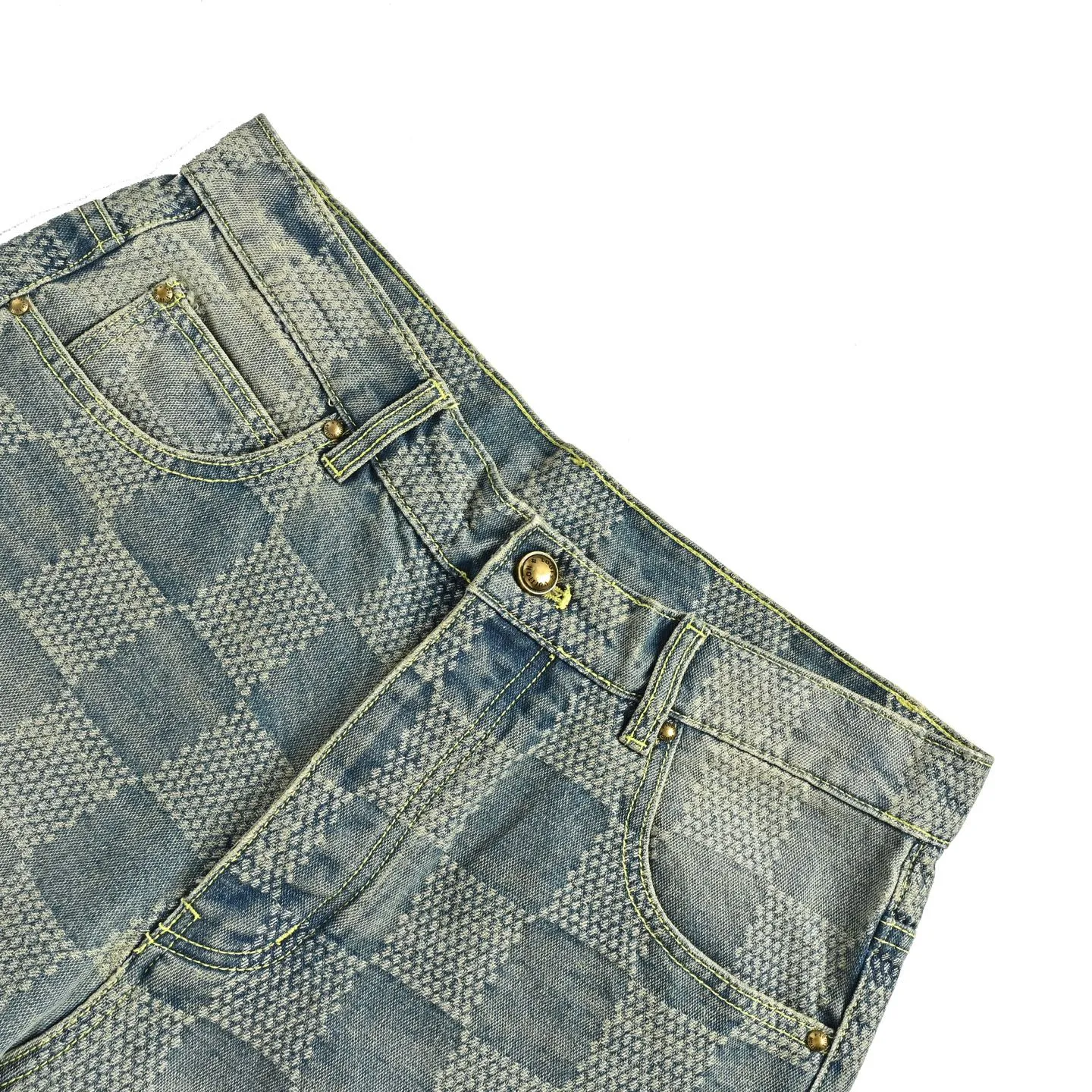 Louis Vuitton/Louis Vuitton checkerboard jeans